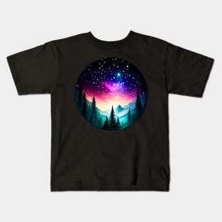 Northern Lights - Winter - Natural Beauty - Christmas Kids T-Shirt